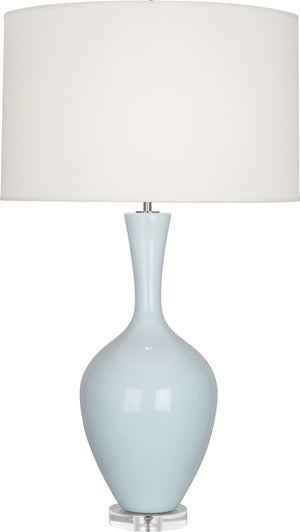 Robert Abbey - BB980 - One Light Table Lamp - Audrey - Baby Blue Glazed Ceramic