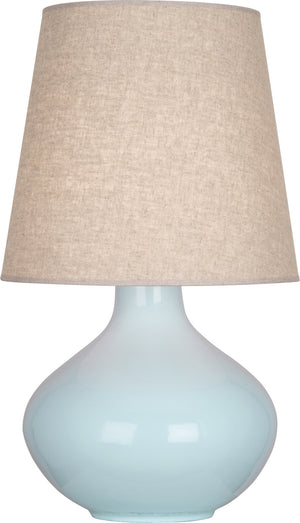 Robert Abbey - BB991 - One Light Table Lamp - June - Babay Blue Glazed Ceramic