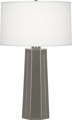 Robert Abbey - CR960 - One Light Table Lamp - Mason - Ash Glazed Ceramic