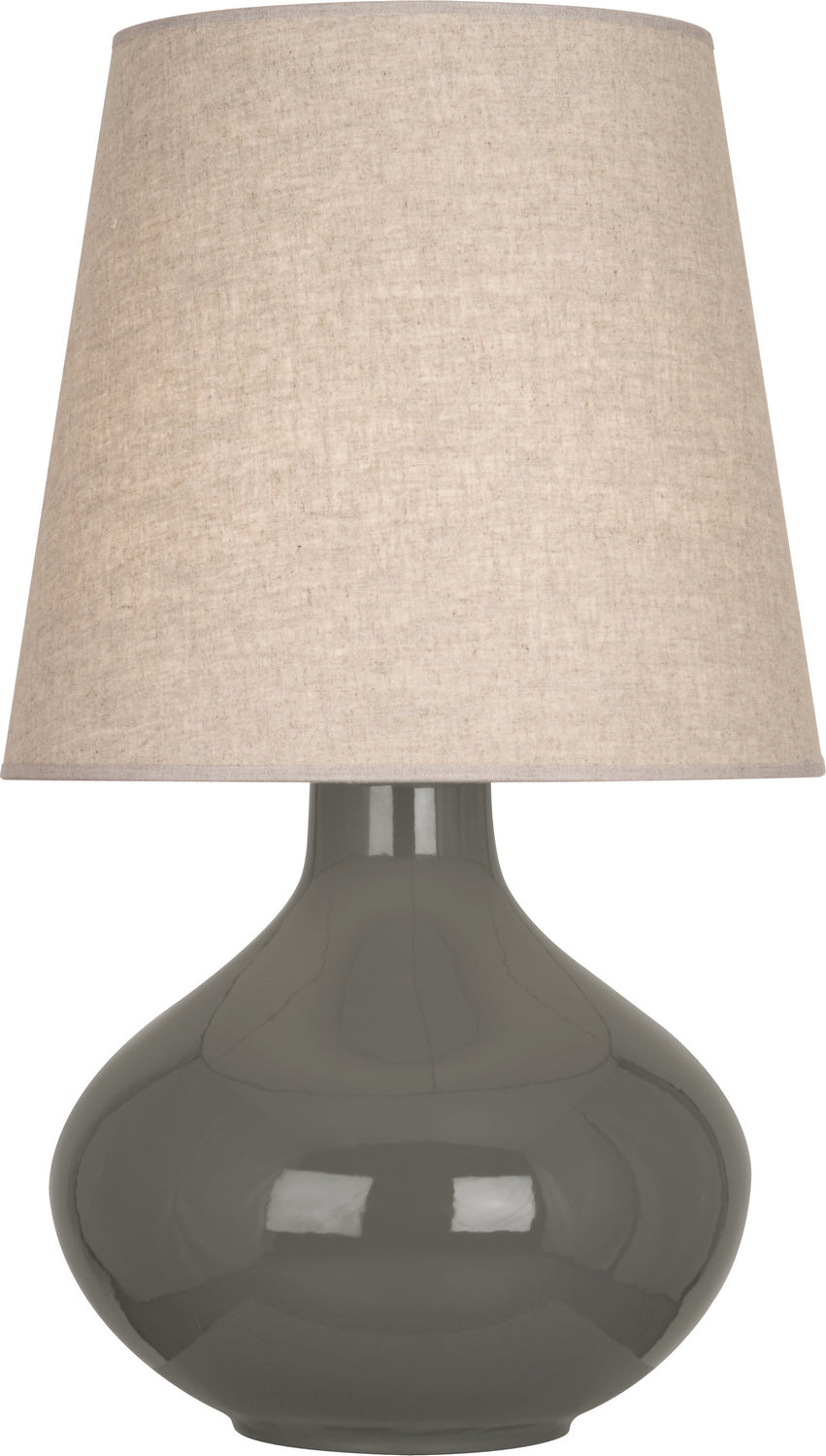 Robert Abbey - CR991 - One Light Table Lamp - June - Ash Glazed Ceramic