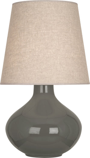 Robert Abbey - CR991 - One Light Table Lamp - June - Ash Glazed Ceramic