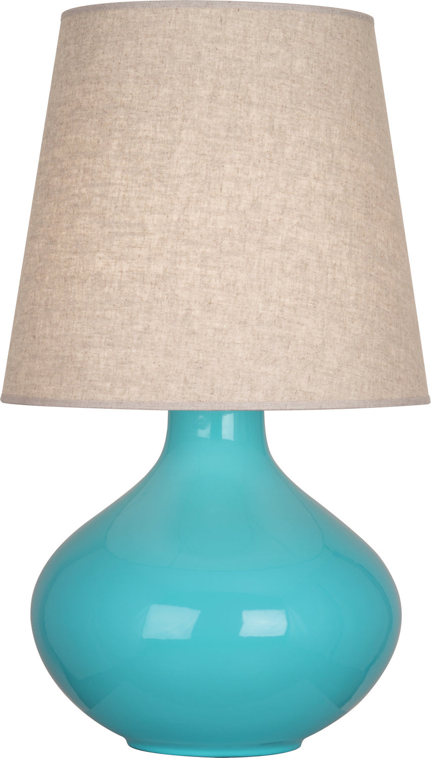 Robert Abbey - EB991 - One Light Table Lamp - June - Egg Blue Glazed Ceramic