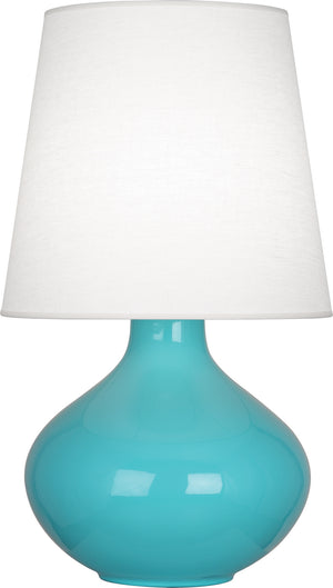 Robert Abbey - EB993 - One Light Table Lamp - June - Egg Blue Glazed Ceramic