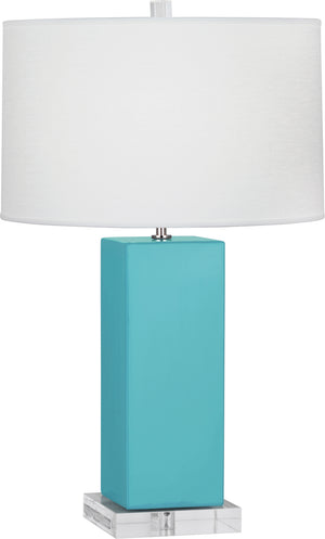 Robert Abbey - EB995 - One Light Table Lamp - Harvey - Egg Blue Glazed Ceramic