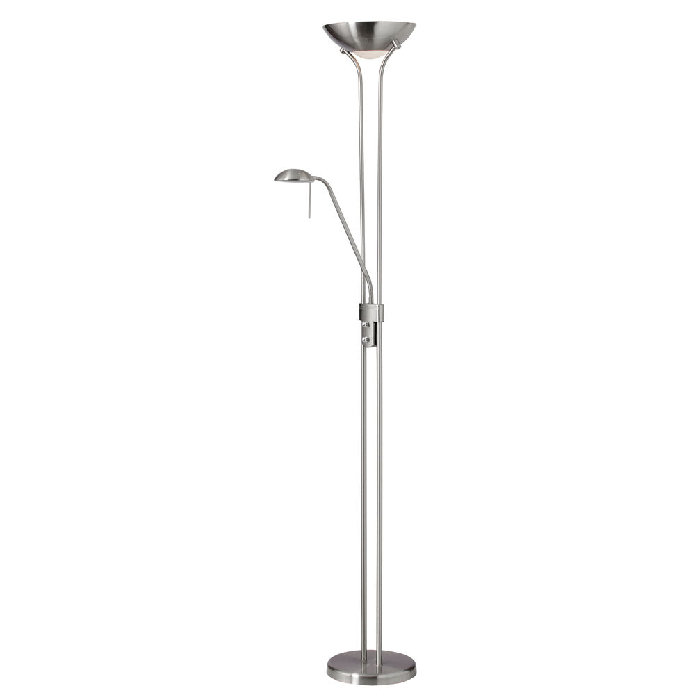 Dainolite Ltd - 505F-SC - Three Light Floor Lamp - Contemporary - Satin Chrome