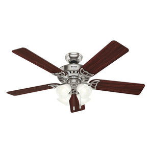 Hunter - 53064 - 52" Ceiling Fan - Studio Series - Brushed Nickel