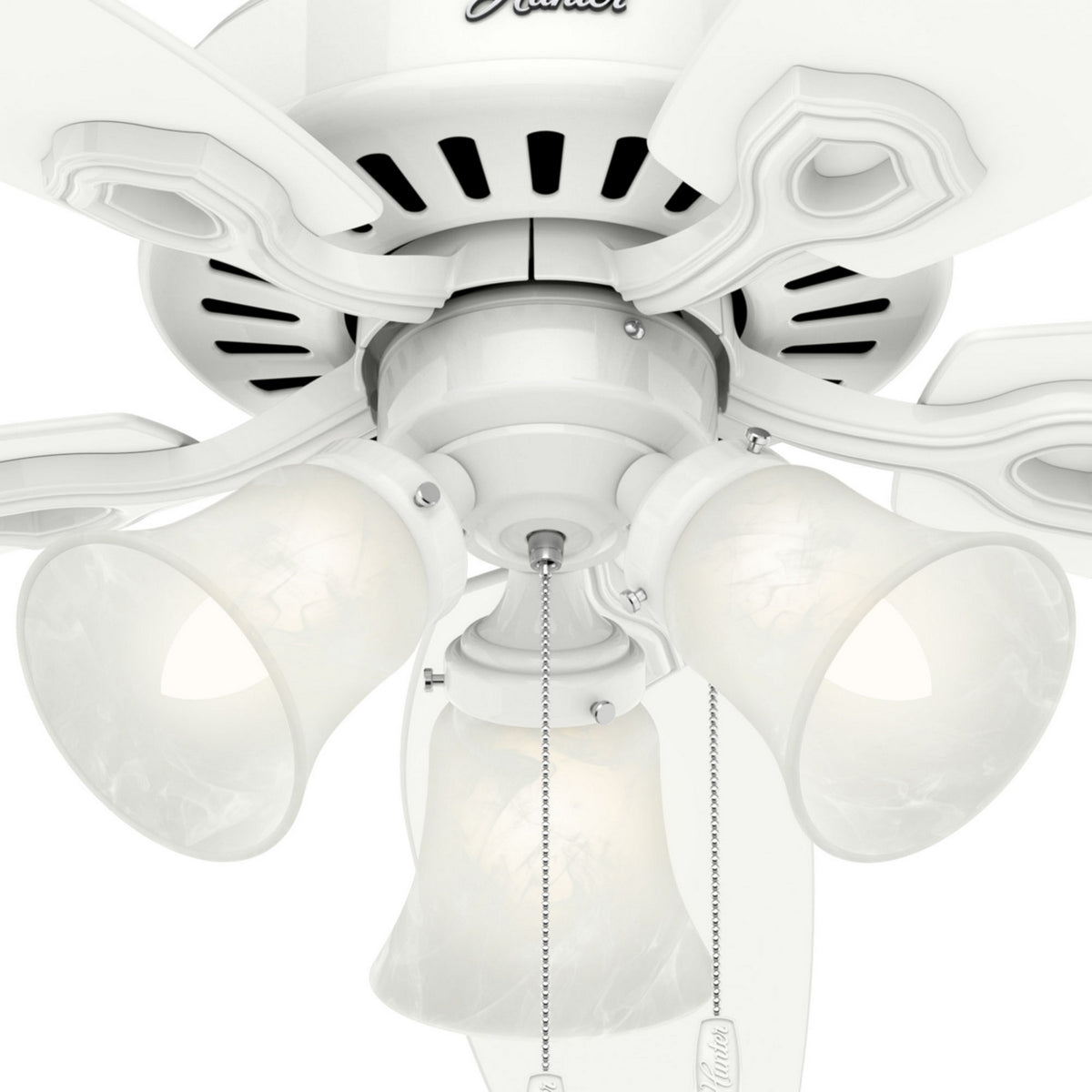 Hunter - 51110 - 52" Ceiling Fan - Builder - Matte Silver