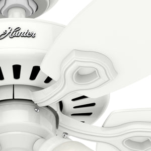 Hunter - 51110 - 52" Ceiling Fan - Builder - Matte Silver