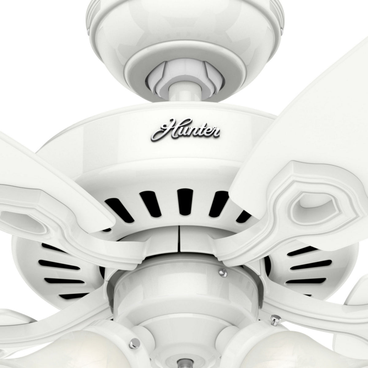 Hunter - 51110 - 52" Ceiling Fan - Builder - Matte Silver