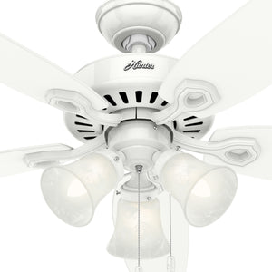 Hunter - 51110 - 52" Ceiling Fan - Builder - Matte Silver