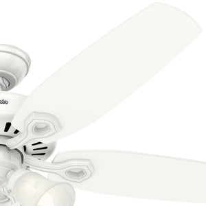 Hunter - 51110 - 52" Ceiling Fan - Builder - Matte Silver