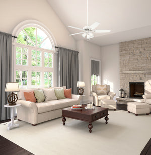 Hunter - 51110 - 52" Ceiling Fan - Builder - Matte Silver
