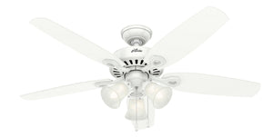 Hunter - 51110 - 52" Ceiling Fan - Builder - Matte Silver