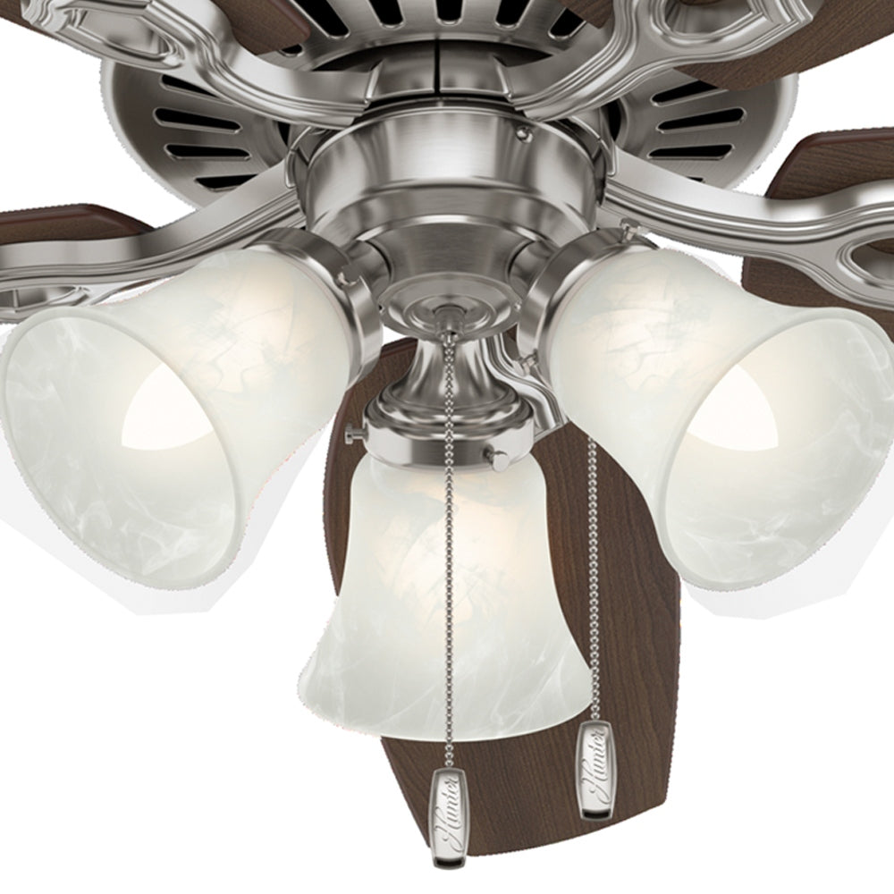 Hunter - 51110 - 52" Ceiling Fan - Builder - Matte Silver