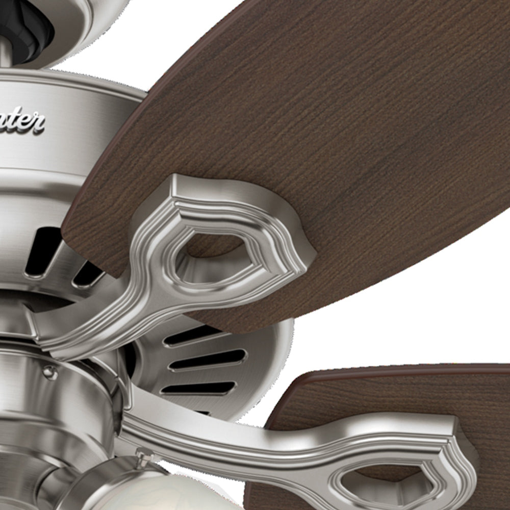 Hunter - 51110 - 52" Ceiling Fan - Builder - Matte Silver