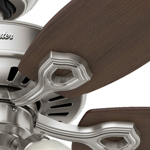 Hunter - 51110 - 52" Ceiling Fan - Builder - Matte Silver