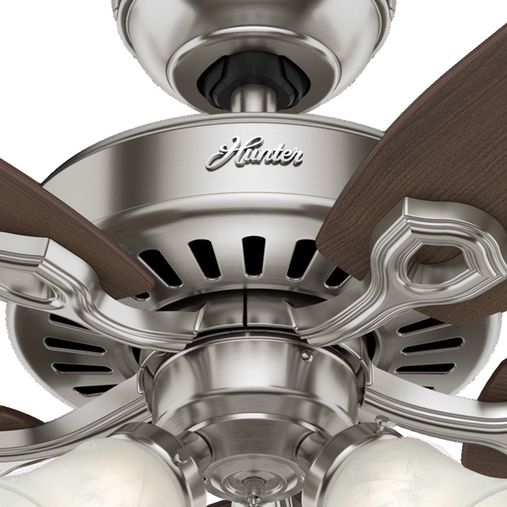Hunter - 51110 - 52" Ceiling Fan - Builder - Matte Silver