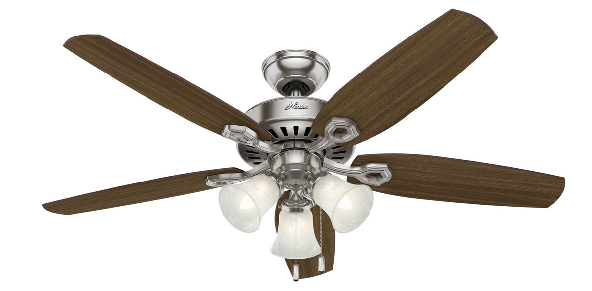 Hunter - 51110 - 52" Ceiling Fan - Builder - Matte Silver