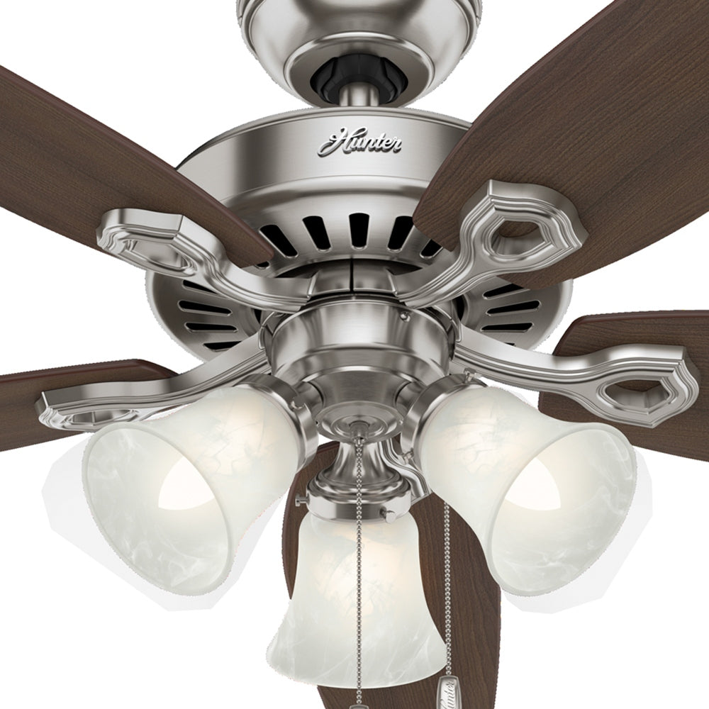 Hunter - 51110 - 52" Ceiling Fan - Builder - Matte Silver