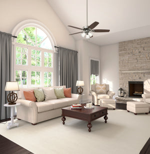 Hunter - 51110 - 52" Ceiling Fan - Builder - Matte Silver