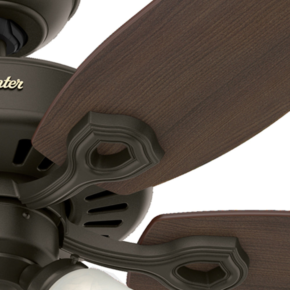 Hunter - 51110 - 52" Ceiling Fan - Builder - Matte Silver