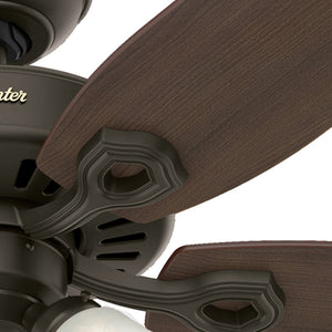 Hunter - 51110 - 52" Ceiling Fan - Builder - Matte Silver