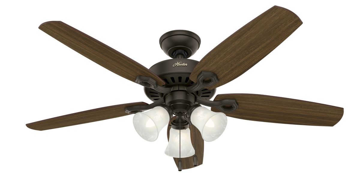 Hunter - 51110 - 52" Ceiling Fan - Builder - Matte Silver