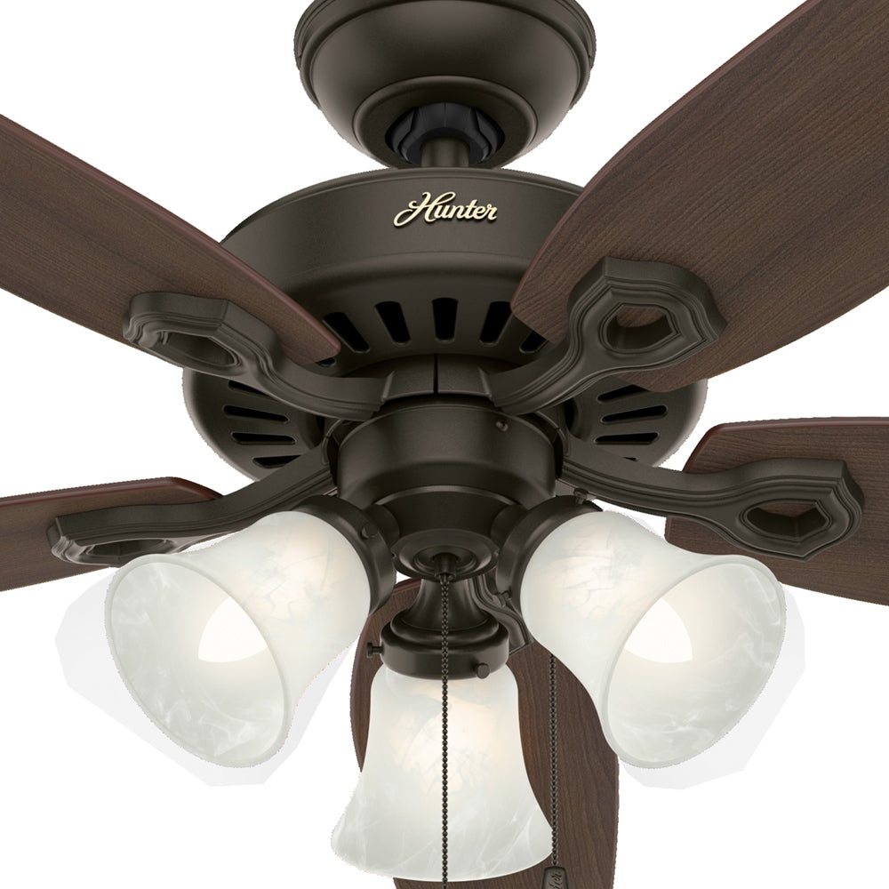 Hunter - 51110 - 52" Ceiling Fan - Builder - Matte Silver