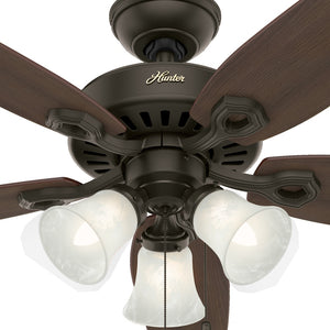 Hunter - 51110 - 52" Ceiling Fan - Builder - Matte Silver