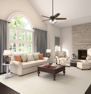 Hunter - 51110 - 52" Ceiling Fan - Builder - Matte Silver