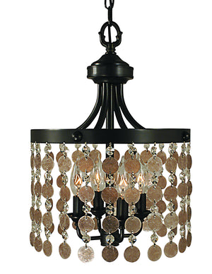 Framburg - 2484 MB - Four Light Chandelier - Naomi - Mahogany Bronze