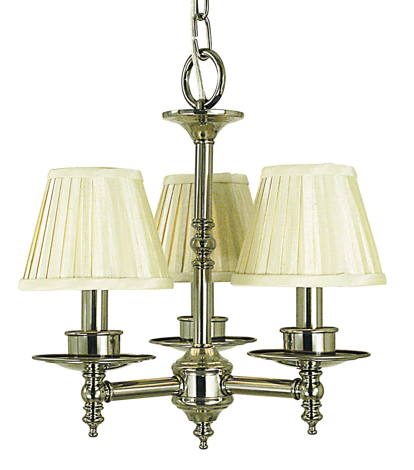 Framburg - 2518 PS - Three Light Chandelier - Sheraton - Polished Silver