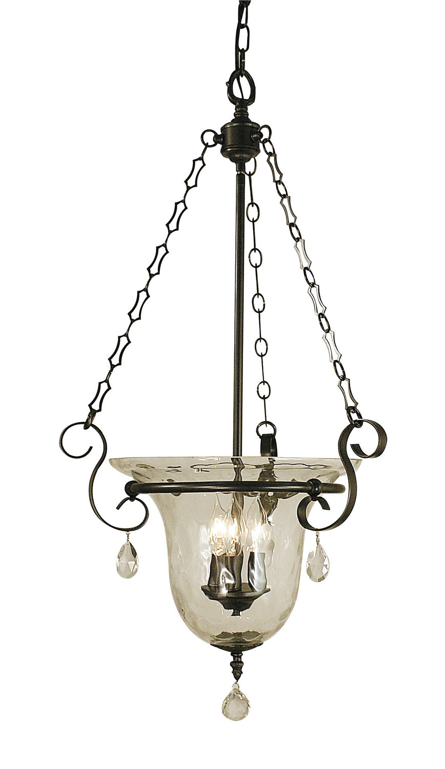 Framburg - 2919 MB - Three Light Foyer Chandelier - Carcassonne - Mahogany Bronze