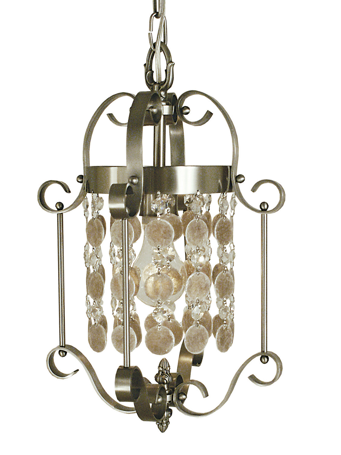 Framburg - 2921 BN - One Light Mini Chandelier - Naomi - Brushed Nickel