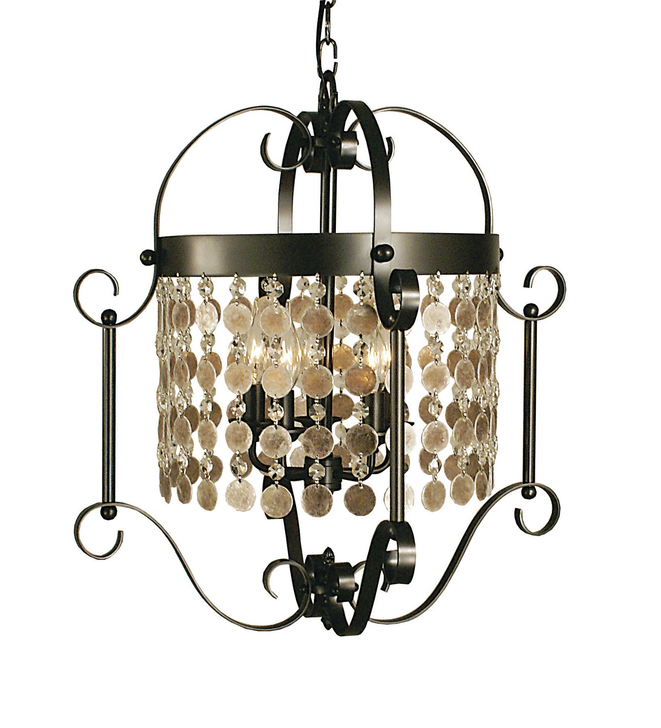 Framburg - 2924 MB - Five Light Chandelier - Naomi - Mahogany Bronze