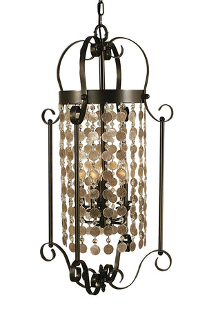 Framburg - 2925 MB - Five Light Foyer Chandelier - Naomi - Mahogany Bronze