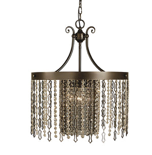 Framburg - 2958 MB - Four Light Chandelier - Penelope - Mahogany Bronze