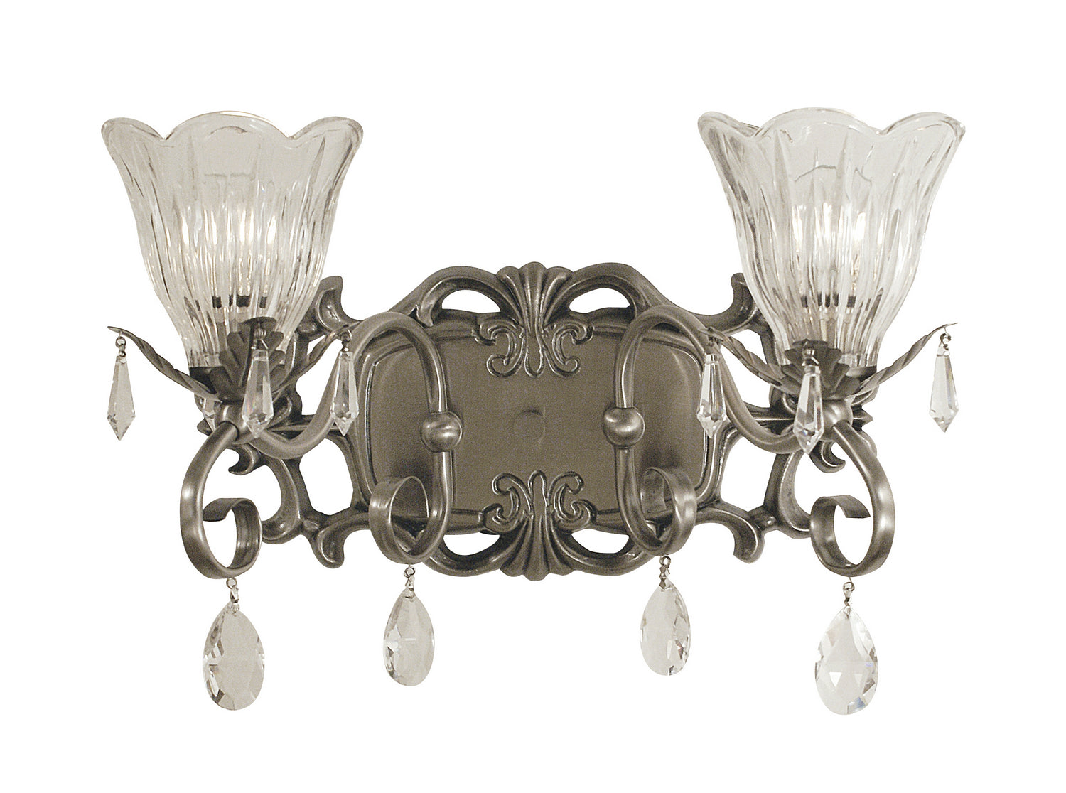 Framburg - 2962 BN - Two Light Wall Sconce - Liebestraum - Brushed Nickel