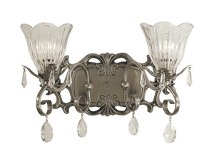 Framburg - 2962 BN - Two Light Wall Sconce - Liebestraum - Brushed Nickel