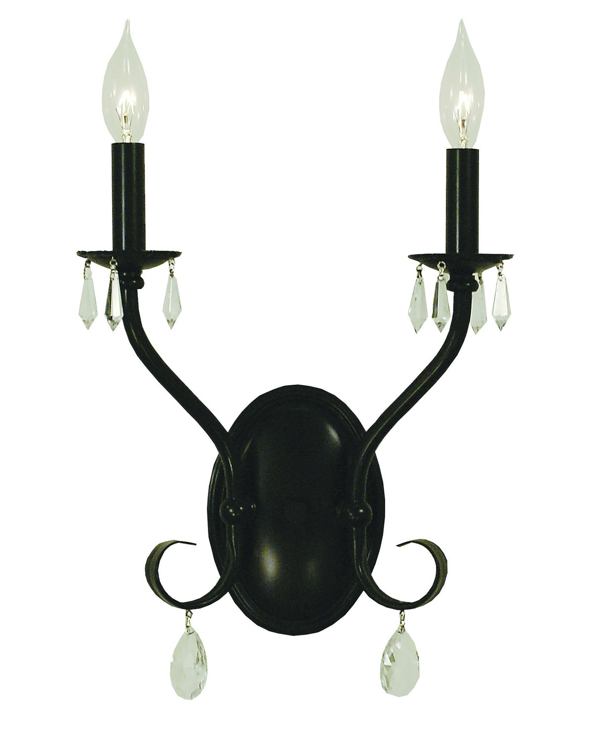 Framburg - 2992 MBLACK - Two Light Wall Sconce - Liebestraum - Matte Black