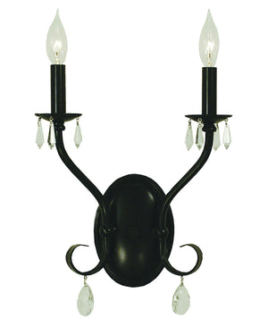 Framburg - 2992 MBLACK - Two Light Wall Sconce - Liebestraum - Matte Black