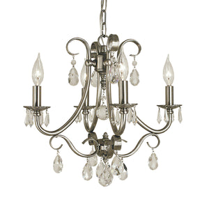 Framburg - 2994 BN - Four Light Chandelier - Liebestraum - Brushed Nickel