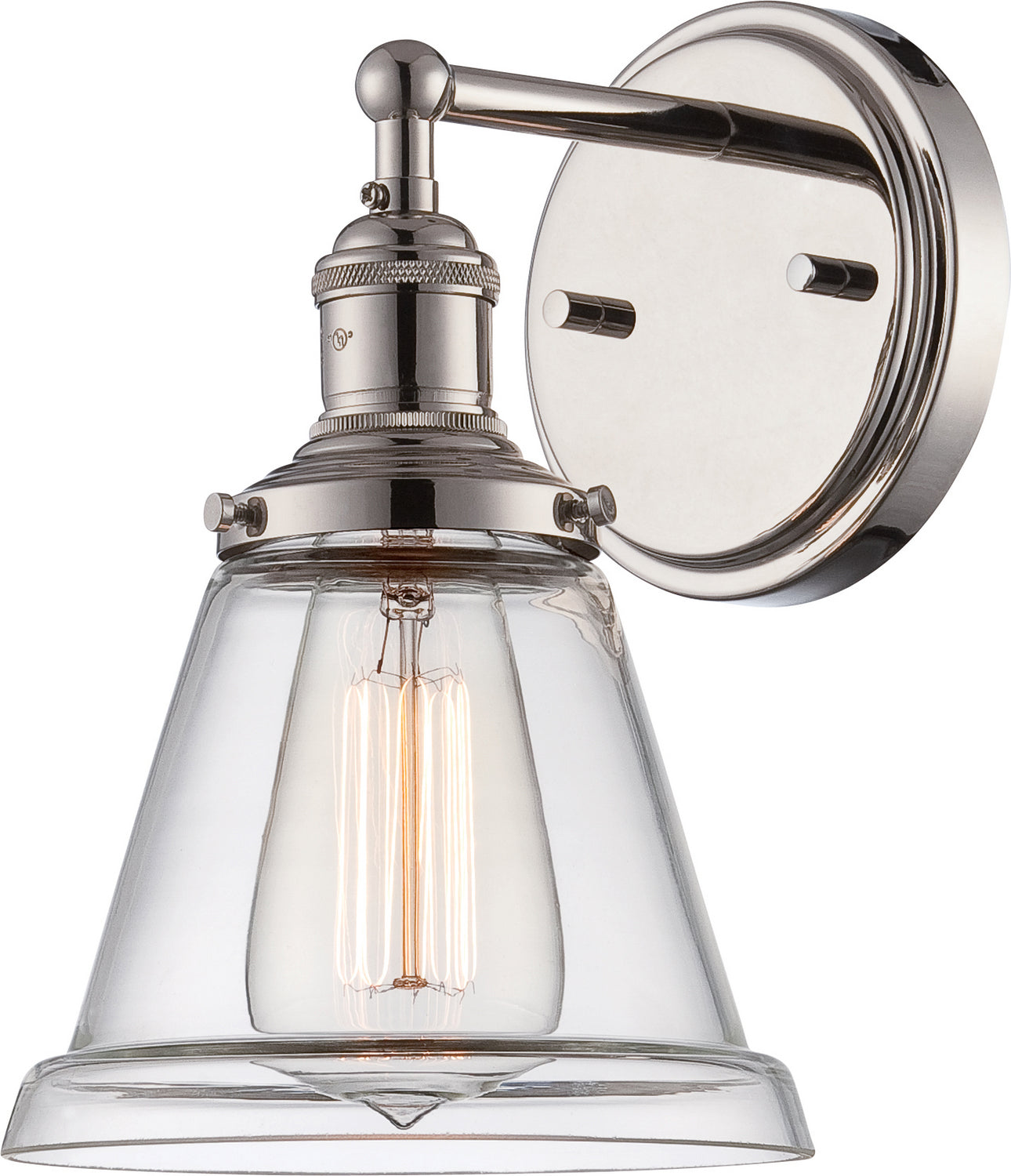 Nuvo Lighting - 60-5412 - One Light Wall Sconce - Vintage - Polished Nickel