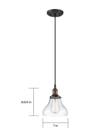 Nuvo Lighting - 60-5503 - One Light Pendant - Vintage - Rustic Bronze