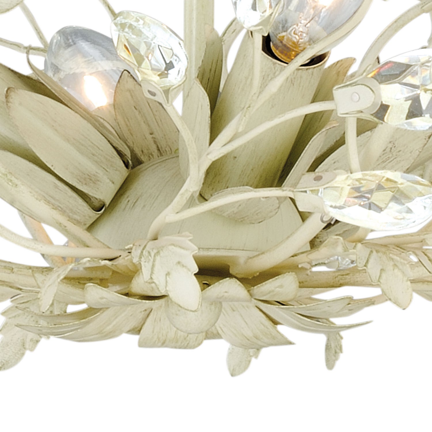 Vaxcel - C0024 - Four Light Semi Flush Mount - Jardin - French Cream