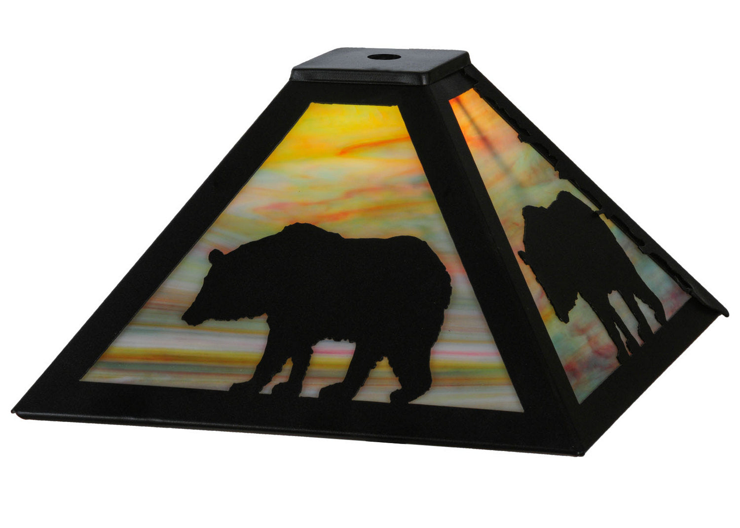 Meyda Tiffany - 21572 - Shade - Lone Bear - Textured Black