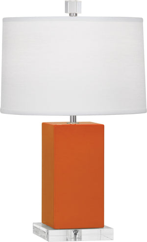 Robert Abbey - PM990 - One Light Accent Lamp - Harvey - Pumpkin Glazed Ceramic