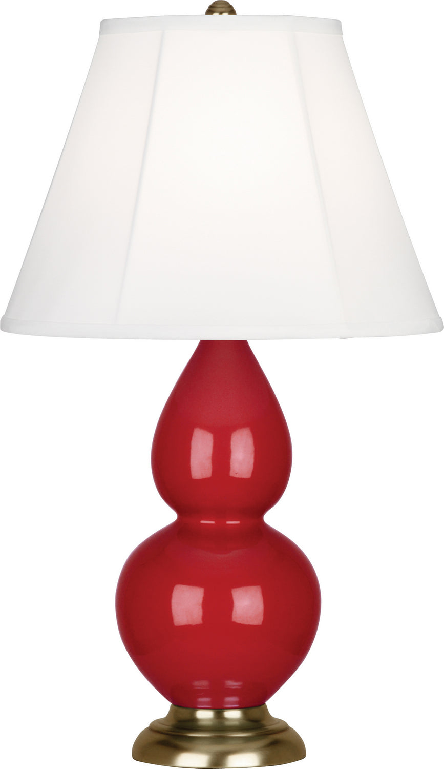 Robert Abbey - RR10 - One Light Accent Lamp - Small Double Gourd - Ruby Red Glazed Ceramic