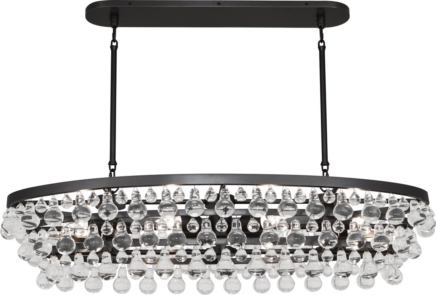 Robert Abbey - Z1007 - Eight Light Chandelier - Bling - Deep Patina Bronze