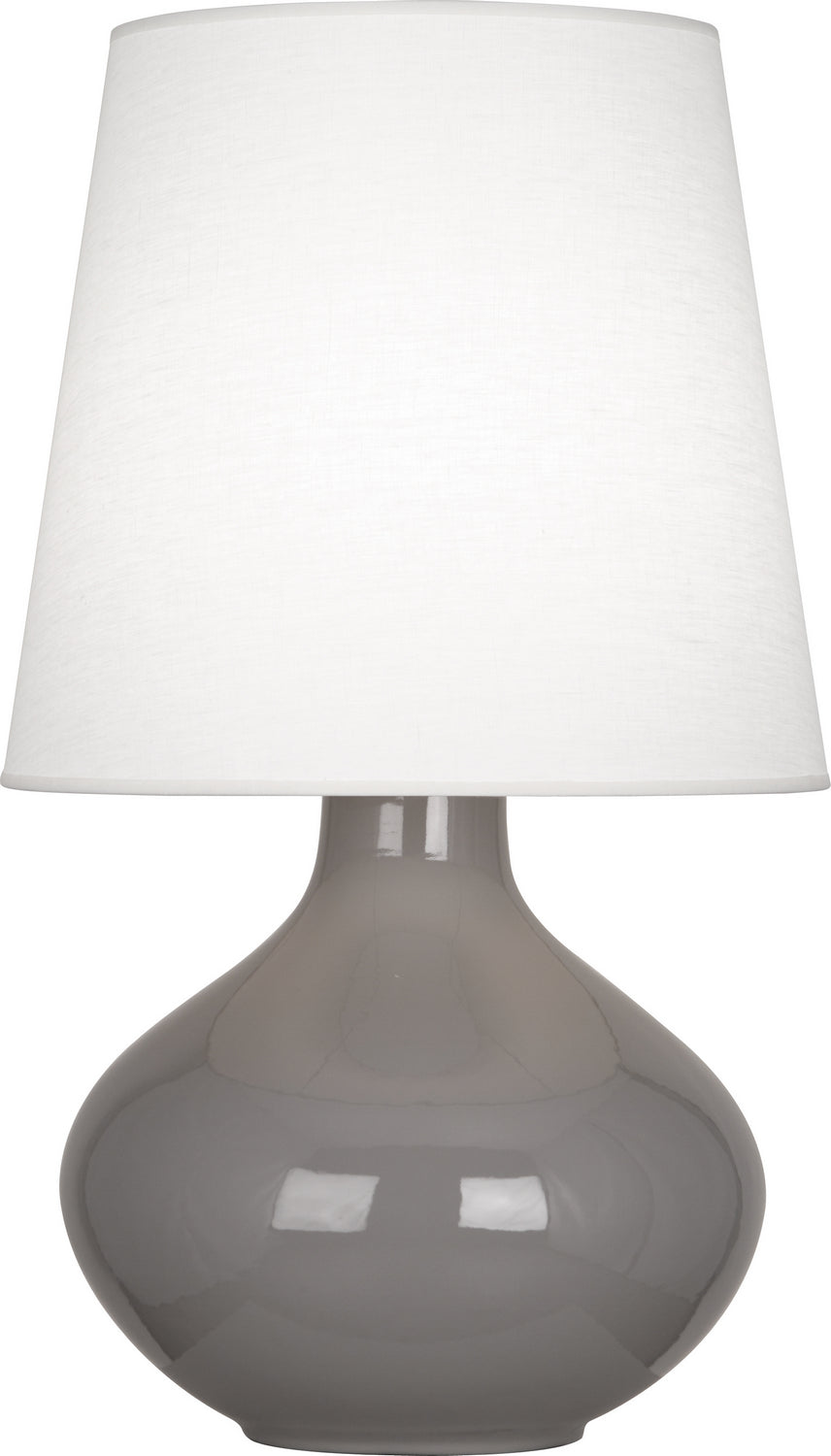 Robert Abbey - ST993 - One Light Table Lamp - June - Smokey Taupe Glazed Ceramic